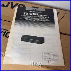Vintage JVC Stereo Double Cassette Deck (TD-W103) Open Box