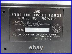 Vintage JVC Stereo Radio Cassette Recorder RC-W410