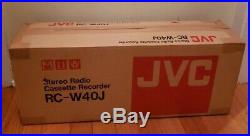 Vintage JVC Steroe Radio Cassette Recorder Boombox RC-W40J New in Box