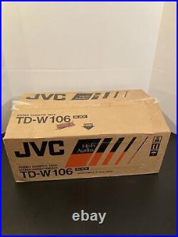 Vintage JVC TD-W106 Stereo Double Cassette Tape Deck Player And Recorder