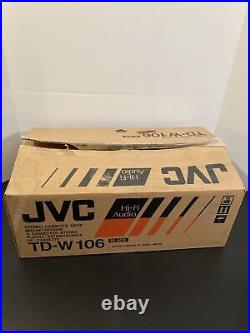 Vintage JVC TD-W106 Stereo Double Cassette Tape Deck Player And Recorder