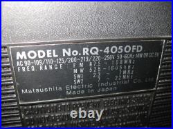 Vintage Japan National Panasonic RQ-4050FD Radio Cassette Recorder Boombox Vintage Japan National Panasonic RQ-4050FD Radio Cassette Recorder Boombox