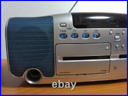 Vintage KENWOOD MDX-F1 CD Stereo Radio Cassette Recorder Boombox AM/FM CD Player