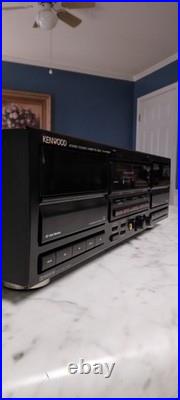 Vintage KENWOOD Stereo Double/ Dual Cassette Deck (KX-W6030)