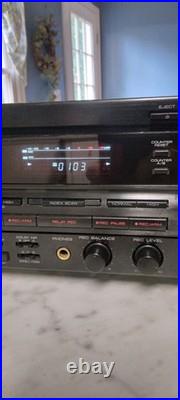 Vintage KENWOOD Stereo Double/ Dual Cassette Deck (KX-W6030)