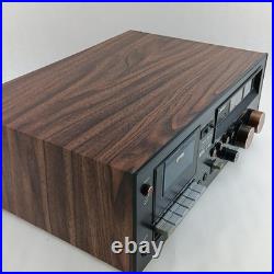 Vintage Ken-Tech X-905 Stereo Cassette Deck Player Recorder VU Meters Walnut