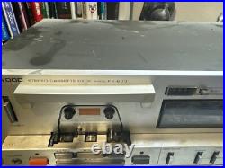 Vintage Kenwood KX 600 Stereo Cassette Deck Record Silver Face No Cable