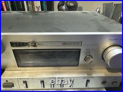 Vintage Kenwood KX 600 Stereo Cassette Deck Record Silver Face No Cable