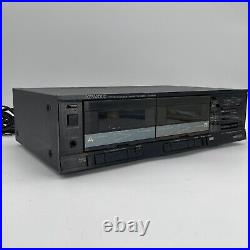 Vintage Kenwood KX-66W Stereo Double Cassette Tape Deck Recorder Power Tested