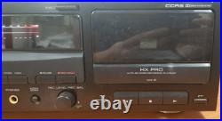 Vintage Kenwood KX-W4050 Dual Cassette Deck Auto Reverse HX Pro Made in Japan