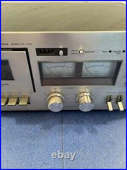 Vintage Kenwood Kx-1030 Stereo Cassette Deck Powers On Untested