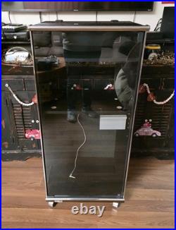 Vintage Kenwood Stereo/record Player System Cabinet SRC-7W Model Glass Doors