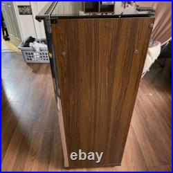 Vintage Kenwood Stereo/record Player System Cabinet SRC-7W Model Glass Doors