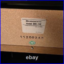 Vintage Kenwood Stereo/record Player System Cabinet SRC-7W Model Glass Doors