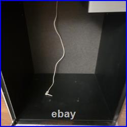 Vintage Kenwood Stereo/record Player System Cabinet SRC-7W Model Glass Doors