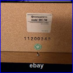 Vintage Kenwood Stereo/record Player System Cabinet SRC-7W Model Glass Doors