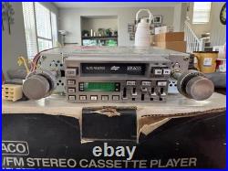 Vintage Kraco AM/FM Stereo Cassette Player Model ETR-808 Silver on Silver TESTED Vintage Kraco AM/FM Stereo Cassette Player Model ETR-808 Silver on Silver TESTED