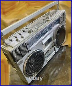 Vintage Lasonic TRC-918 Boombox Radio Recorder Gettho Blaster Cassette Player