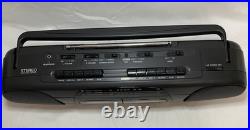 Vintage Lenoxx Sound AM/FM Stereo Dual-Cassette Player/Recorder BP745 + Walkman