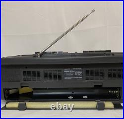 Vintage Lenoxx Sound AM/FM Stereo Dual-Cassette Player/Recorder BP745 + Walkman