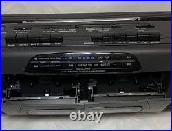 Vintage Lenoxx Sound AM/FM Stereo Dual-Cassette Player/Recorder BP745 + Walkman