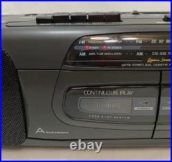Vintage Lenoxx Sound AM/FM Stereo Dual-Cassette Player/Recorder BP745 + Walkman