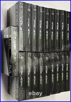 Vintage Lot 25 TDK SA90 SEALED Cassettes with3 2pacs & 4 Open Cassettes Total=29