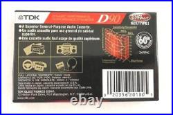 Vintage Lot of 10 TDK Audio Cassette Tapes Min IECI Type 1 D 90 Sealed