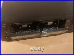 Vintage Luxman K-110W HX Pro Auto Reverse Dual Cassette Player Recorder Deck