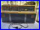 Vintage-Magnavox-D8300-Boombox-Radio-Dual-Cassette-Recorder-Black-Yellow-Works-01-ncof