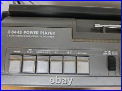 Vintage Magnavox D8443 Power Player Stereo Cassette Recorder, Radio Tested Works Vintage Magnavox D8443 Power Player Stereo Cassette Recorder, Radio Tested Works