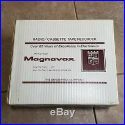 Vintage Magnavox Radio Cassette Recorder TE3300 BK11 New Old Stock Made in Japan