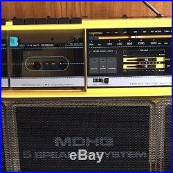 Vintage Magnavox Stereo Radio Cassette Recorder Boom Boombox Rap Music Dance DJ