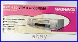 Vintage Magnavox VCR 4 Head HQ VHS Player MVR430 NEW