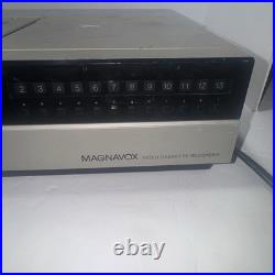 Vintage Magnavox VCR Top Loading VR8408SL01 UVHS Cassette Recorder TESTED Vintage Magnavox VCR Top Loading VR8408SL01 UVHS Cassette Recorder TESTED