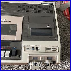 Vintage Magnavox VH8200BR01 Top Loading Video Cassette Recorder Wood Grain VCR