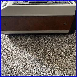 Vintage Magnavox VH8200BR01 Top Loading Video Cassette Recorder Wood Grain VCR