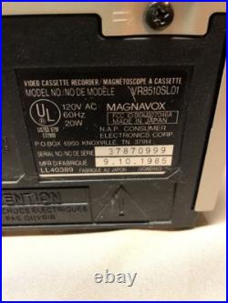Vintage Magnavox Video Cassette Recorder Model VR8510SL01 VCR Tested