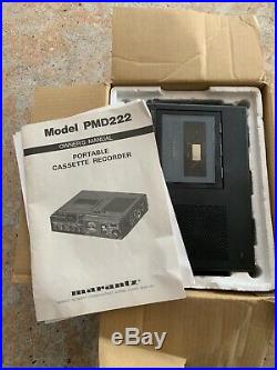 Vintage Marantz PMD-222 3-Heads Professional Portable Studio Cassette Recorder
