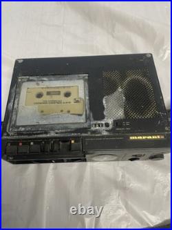 Vintage Marantz PMD221 Portable Cassette Recorder Tested Plays Tape As-Is