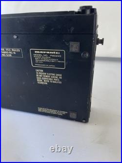 Vintage Marantz PMD222 Portable Cassette Recorder