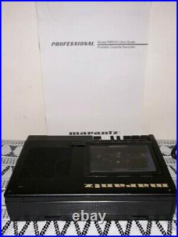Vintage Marantz Professional Portable Cassette Recorder. Model # PMD101