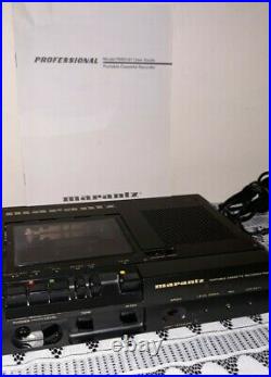 Vintage Marantz Professional Portable Cassette Recorder. Model # PMD101