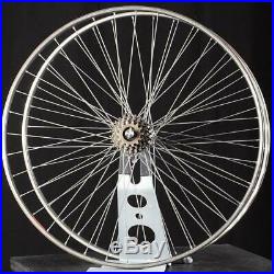 Vintage Mavic GP4 Tubular Rims with Campagnolo Record Hubs, and 6 speed cassette
