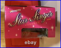 Vintage Memorex Star Singer Karaoke Machine Cassette Player Recorder With 3 Tapes