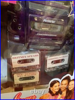 Vintage Memorex Star Singer Karaoke Machine Cassette Player Recorder With 3 Tapes