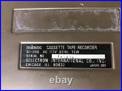 Vintage Milovac SC-200 solid state cassette tape player/recorder Japan