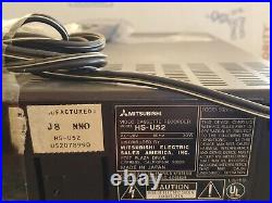 Vintage Mitsubishi HS-U52 Twin Digital Video Cassette Recorder VCR with Remote