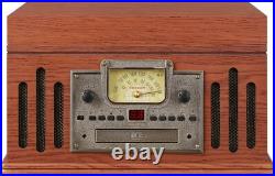 Vintage Music Player 3-Speed Wooden Turntable Unique Radio, CD/Cassette Player Vintage Music Player 3-Speed Wooden Turntable Unique Radio, CD/Cassette Player