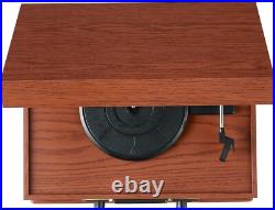 Vintage Music Player 3-Speed Wooden Turntable Unique Radio, CD/Cassette Player Vintage Music Player 3-Speed Wooden Turntable Unique Radio, CD/Cassette Player